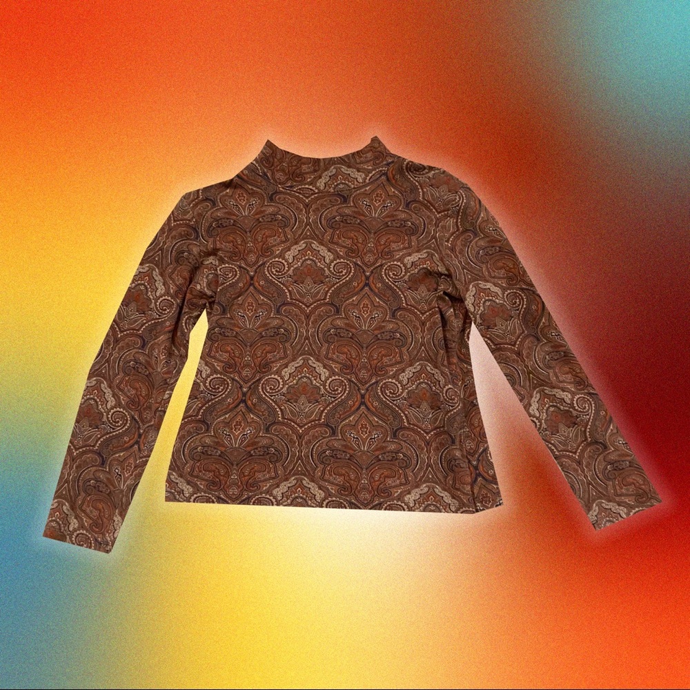 Jones New York Paisley Turtleneck